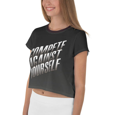 Crop Tee - Compete Against Yourself Crop Tee