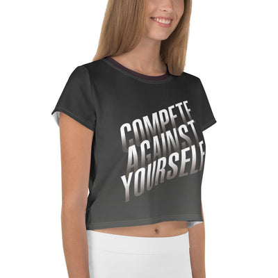 Crop Tee - Compete Against Yourself Crop Tee