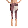 Leggings - Angular Camo  Blush Capri Leggings