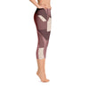 Leggings - Angular Camo  Blush Capri Leggings
