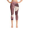 Leggings - Angular Camo  Blush Yoga Capri Leggings