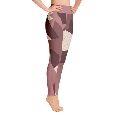 Leggings - Angular Camo  Blush Yoga Leggings