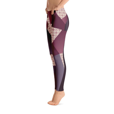 Leggings - Angular Geo Camo Purple Leggings