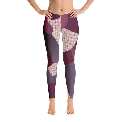 Leggings - Angular Geo Camo Purple Leggings