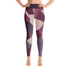 Leggings - Angular Geo Camo Purple Yoga Leggings