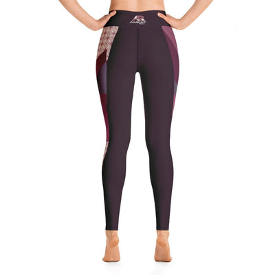 Leggings - Angular Geo Camo Purple Yoga Leggings