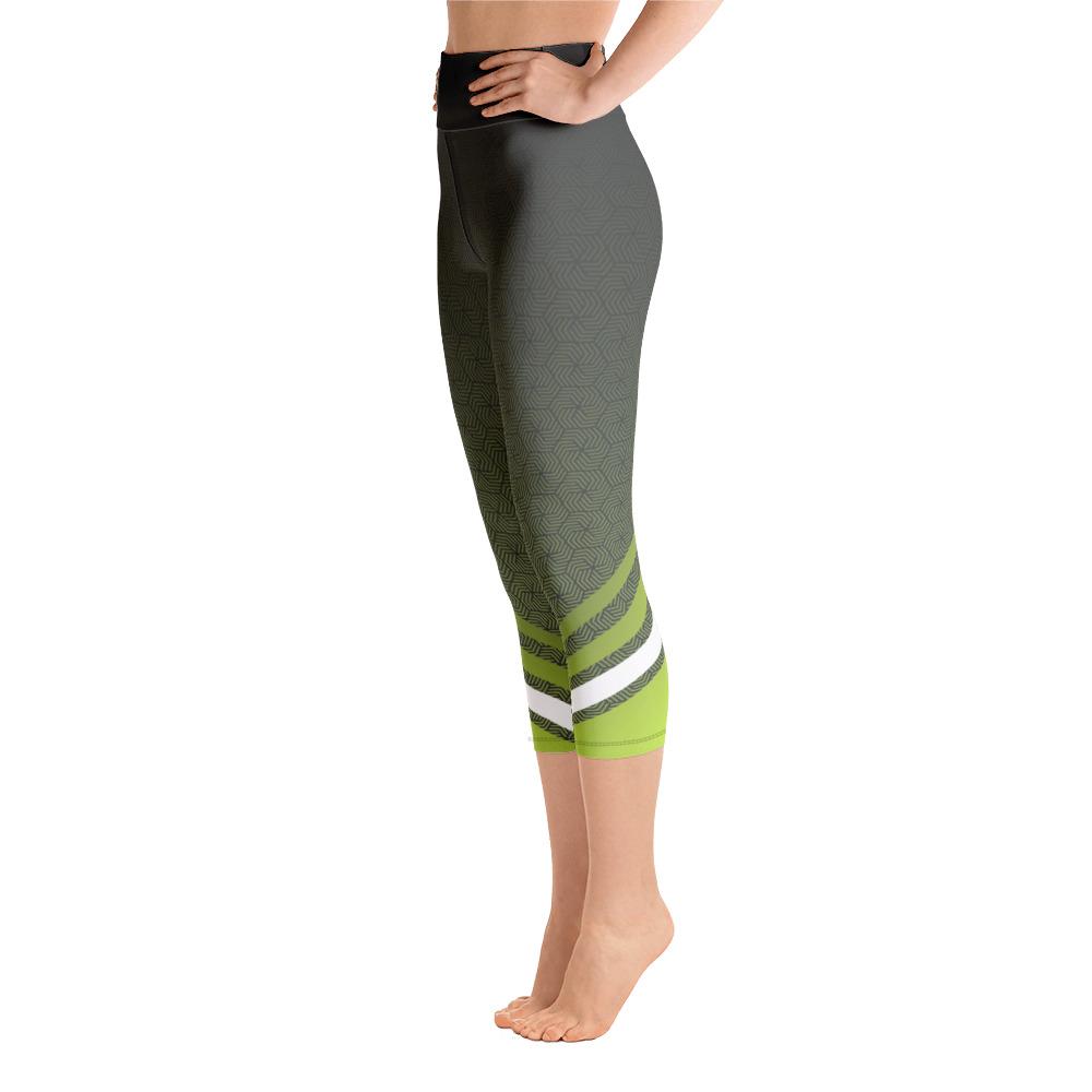 Leggings - Chartreuse Zen Yoga Capri Leggings