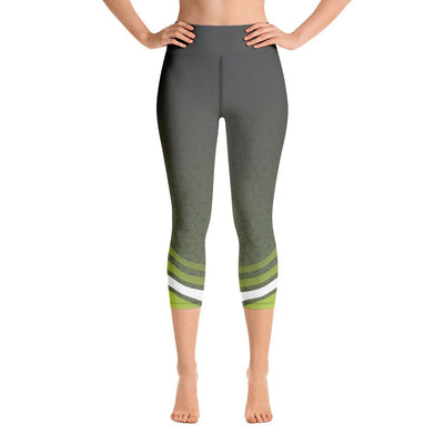 Leggings - Chartreuse Zen Yoga Capri Leggings
