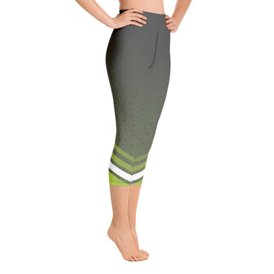 Leggings - Chartreuse Zen Yoga Capri Leggings