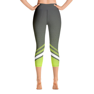 Leggings - Chartreuse Zen Yoga Capri Leggings