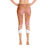 Leggings - Palmetto Peach Capri Leggings