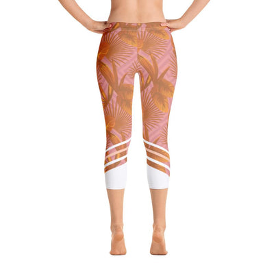 Leggings - Palmetto Peach Capri Leggings