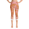 Leggings - Palmetto Peach Yoga Capri Leggings