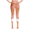 Leggings - Palmetto Peach Yoga Capri Leggings