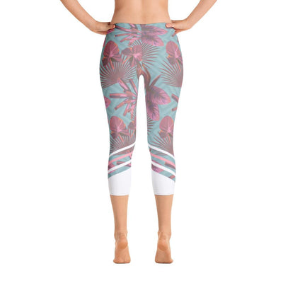 Leggings - Palmetto Teal Capri Leggings