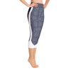 Leggings - Pineapple Punch Grey Yoga Capri Leggings