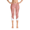 Leggings - Pineapple Punch Peach Capri Leggings