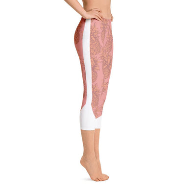 Leggings - Pineapple Punch Peach Capri Leggings