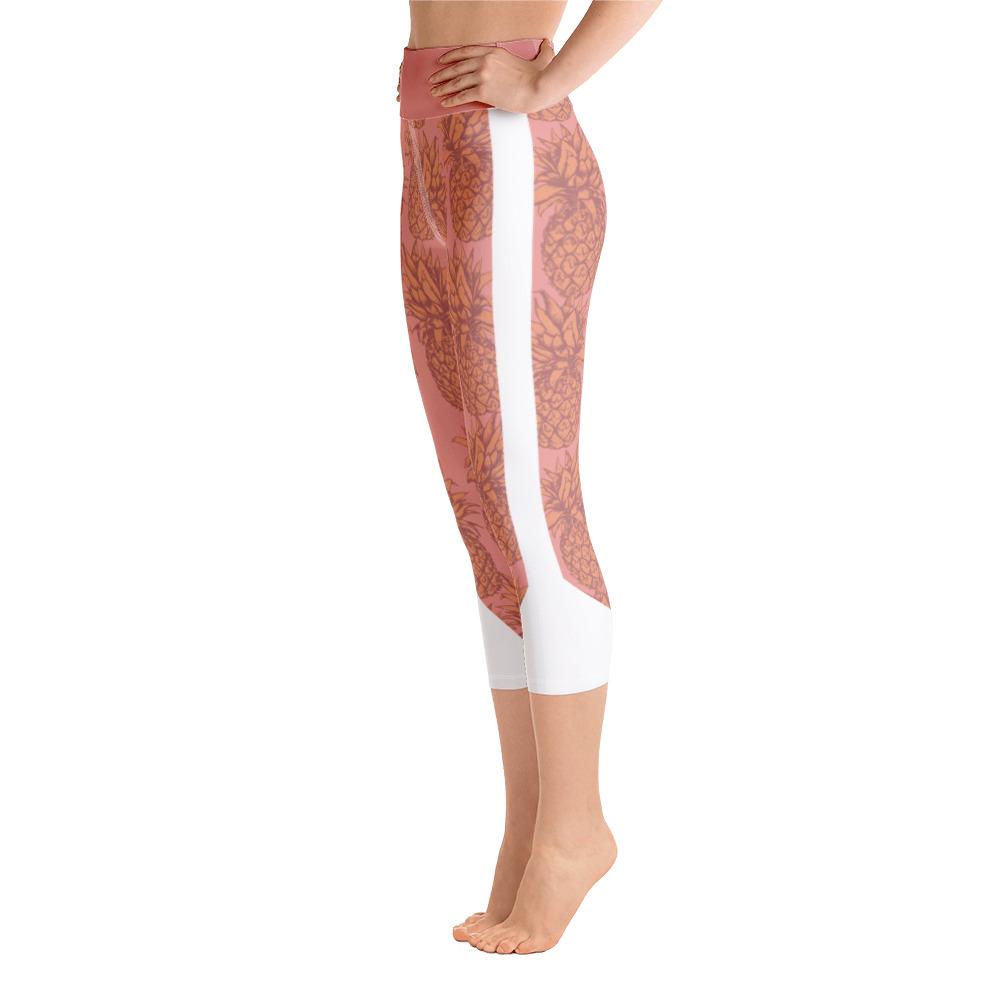 Leggings - Pineapple Punch Peach Yoga Capri Leggings
