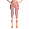 Leggings - Pineapple Punch Peach Yoga Capri Leggings