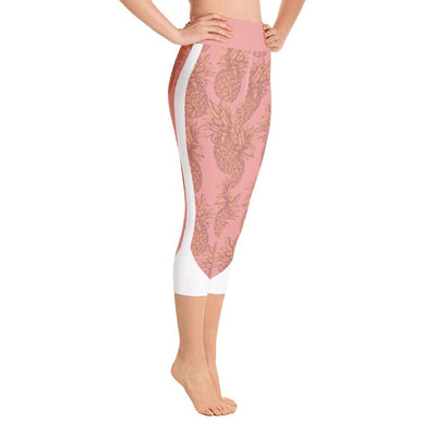 Leggings - Pineapple Punch Peach Yoga Capri Leggings