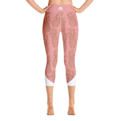 Leggings - Pineapple Punch Peach Yoga Capri Leggings