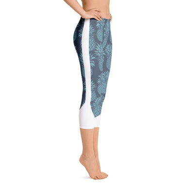Leggings - Pineapple Punch Teal Capri Leggings