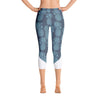 Leggings - Pineapple Punch Teal Capri Leggings