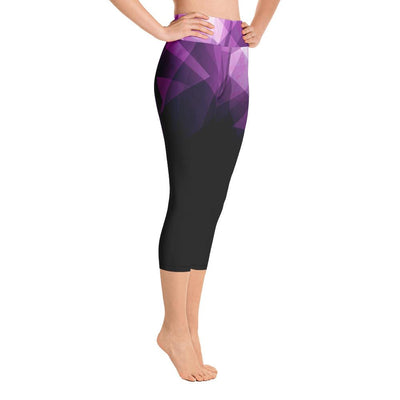 Leggings - Prismatic One More Rep Yoga Capri Leggings Purple