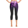 Leggings - Prismatic One More Rep Yoga Capri Leggings Purple