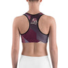 Sports Bra - Angular Geo Camo Sports Bra Purple