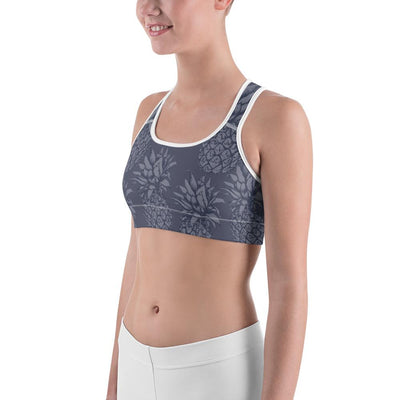 Sports Bra - Pineapple Punch Grey Sports Bra