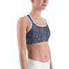 Sports Bra - Pineapple Punch Grey Sports Bra