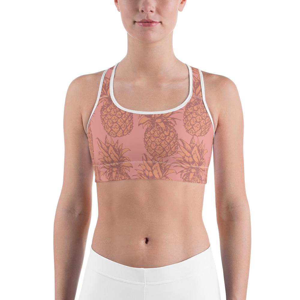 Sports Bra - Pineapple Punch Peach Sports Bra