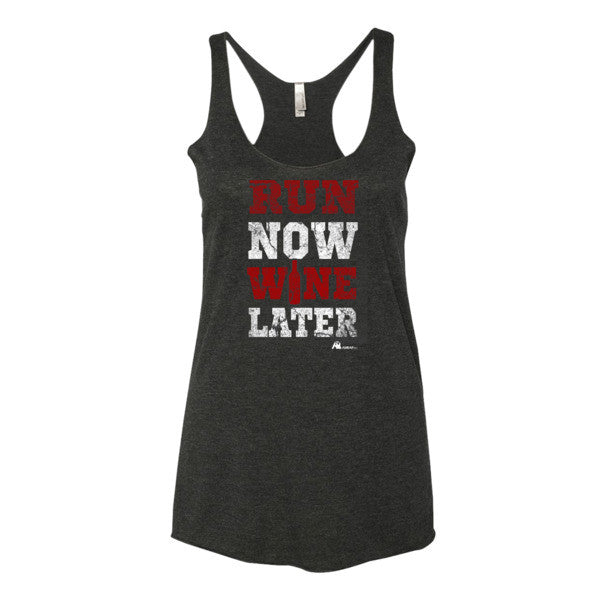 AmrapPro Run Now Wine Later Tank Premium Black