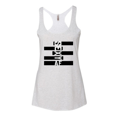 AmrapPro Stripes Sexy AF Tank Gray
